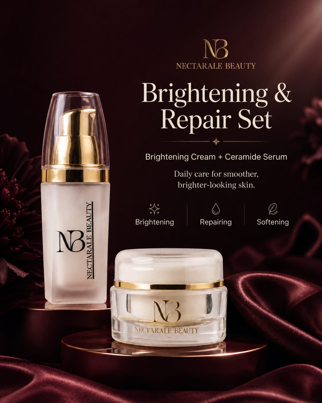 Brightening & Repair Set - Brightening Cream + Ceramide Serum