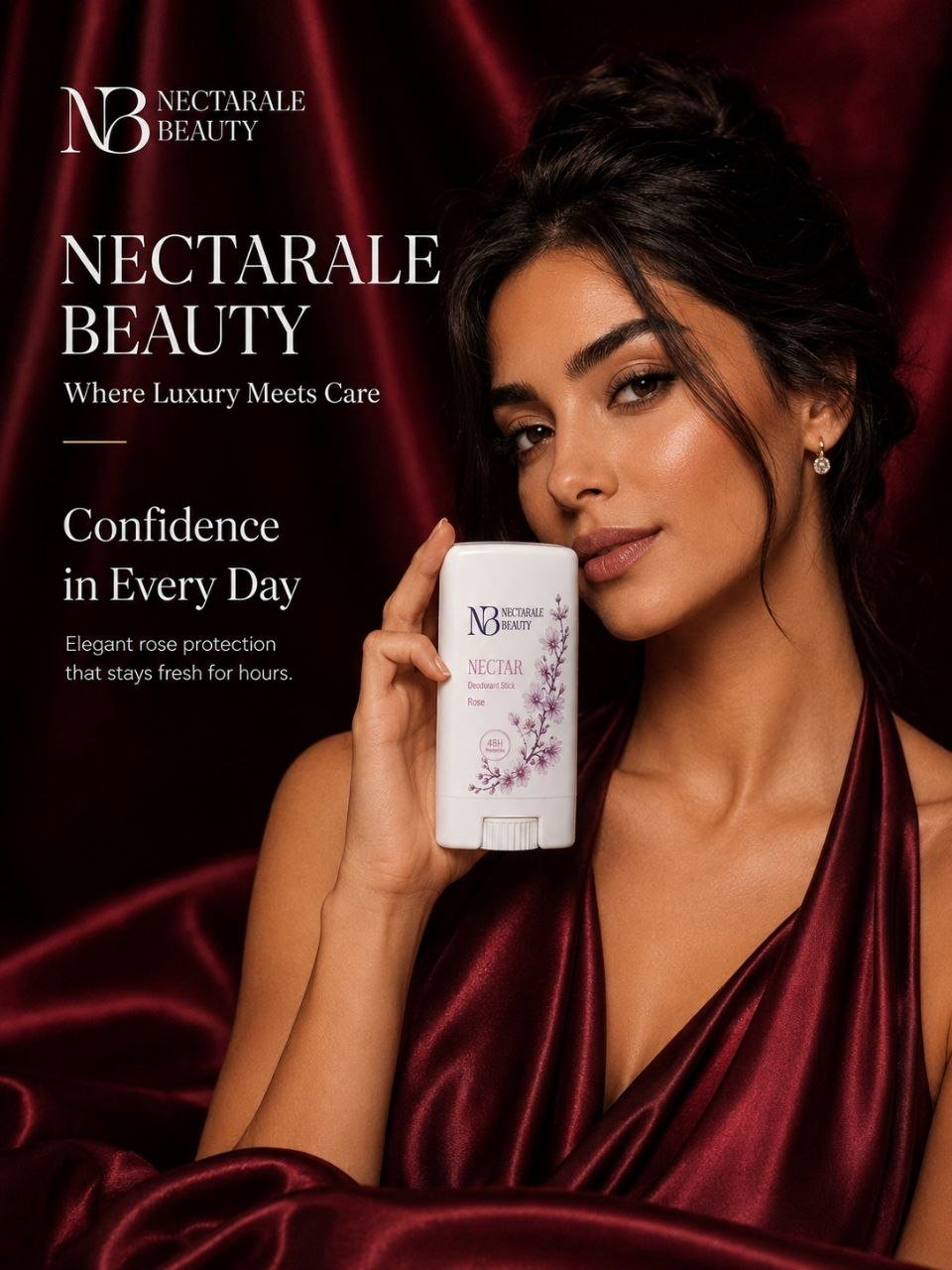 مزيل عرق نكتار بالورد - Deodorant - Nectarale Beauty